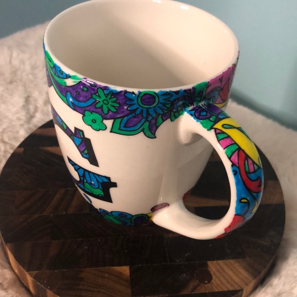 Monogrammed hand painted mug by Cypress Home ‘G’ - Picture 2 of 11